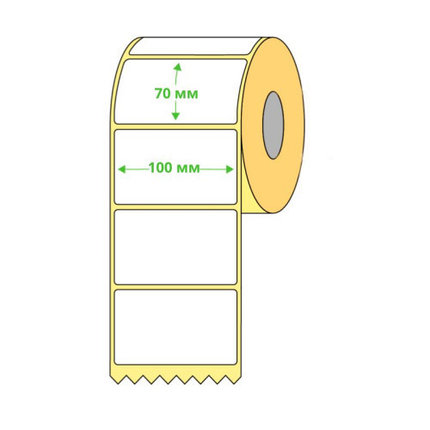Термоэтикетки 100 х 70 мм, фото 1