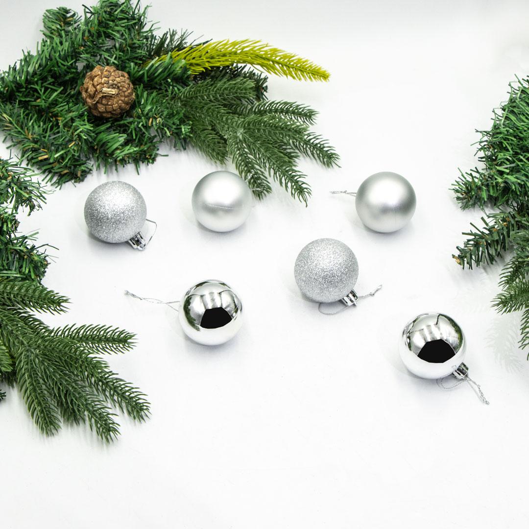 Набор елочных шаров Teodora 5см/6шт