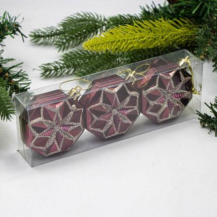 Набор елочных игрушек Otto 6х4см 3шт, фото 2