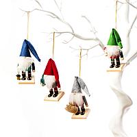 Набор новогодних елочных игрушек/фигурок Tomte 4шт