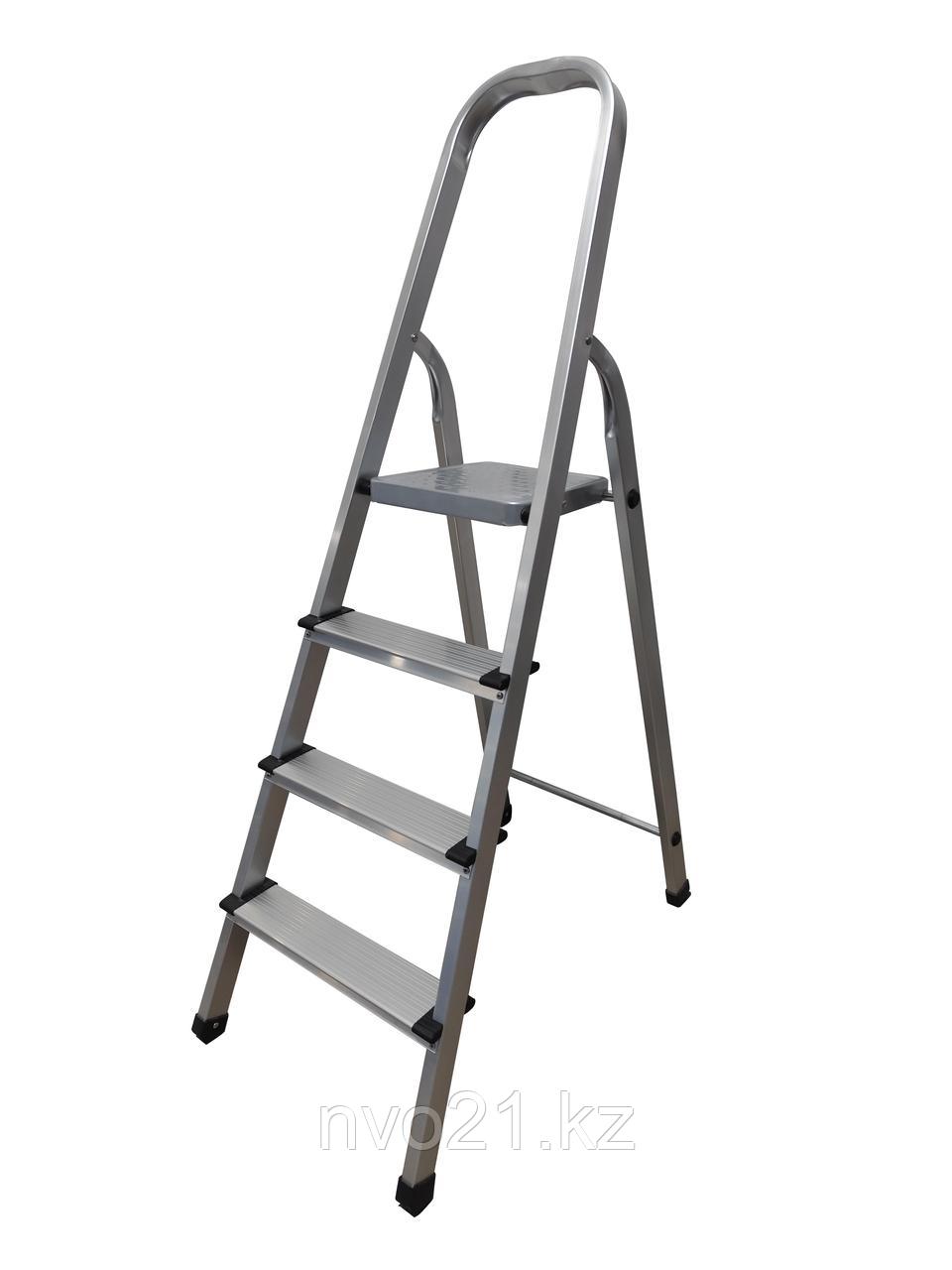 Стремянка алюминиевая КМН0104, 1х4, фото 1