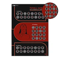 Плакат для двоих Оки-Чпоки "Точка любви", со скретч-слоем, А3, 18+, фото 2