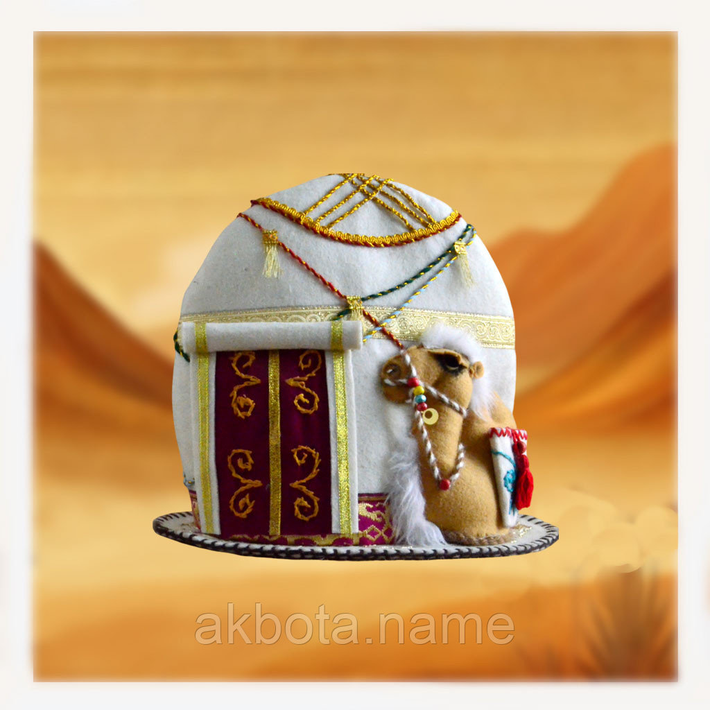 Грелка на заварочный чайник "ЮРТА и верблюжонок", фото 1