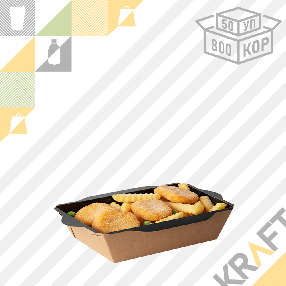 OSQ OpSalad 400, Контейнер BLACK 120*85*45 (50/800) (3261), фото 1