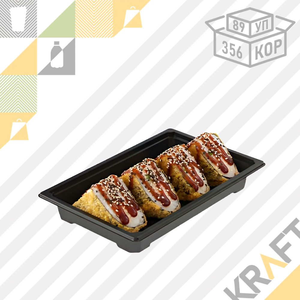 Упаковка для Суши "TOKYO" 830ml / 159*105 H51mm (89/356) (5361), фото 1