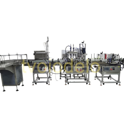 Линия розлива c автоматической подачей двухкомпонентной крышки, фото 1