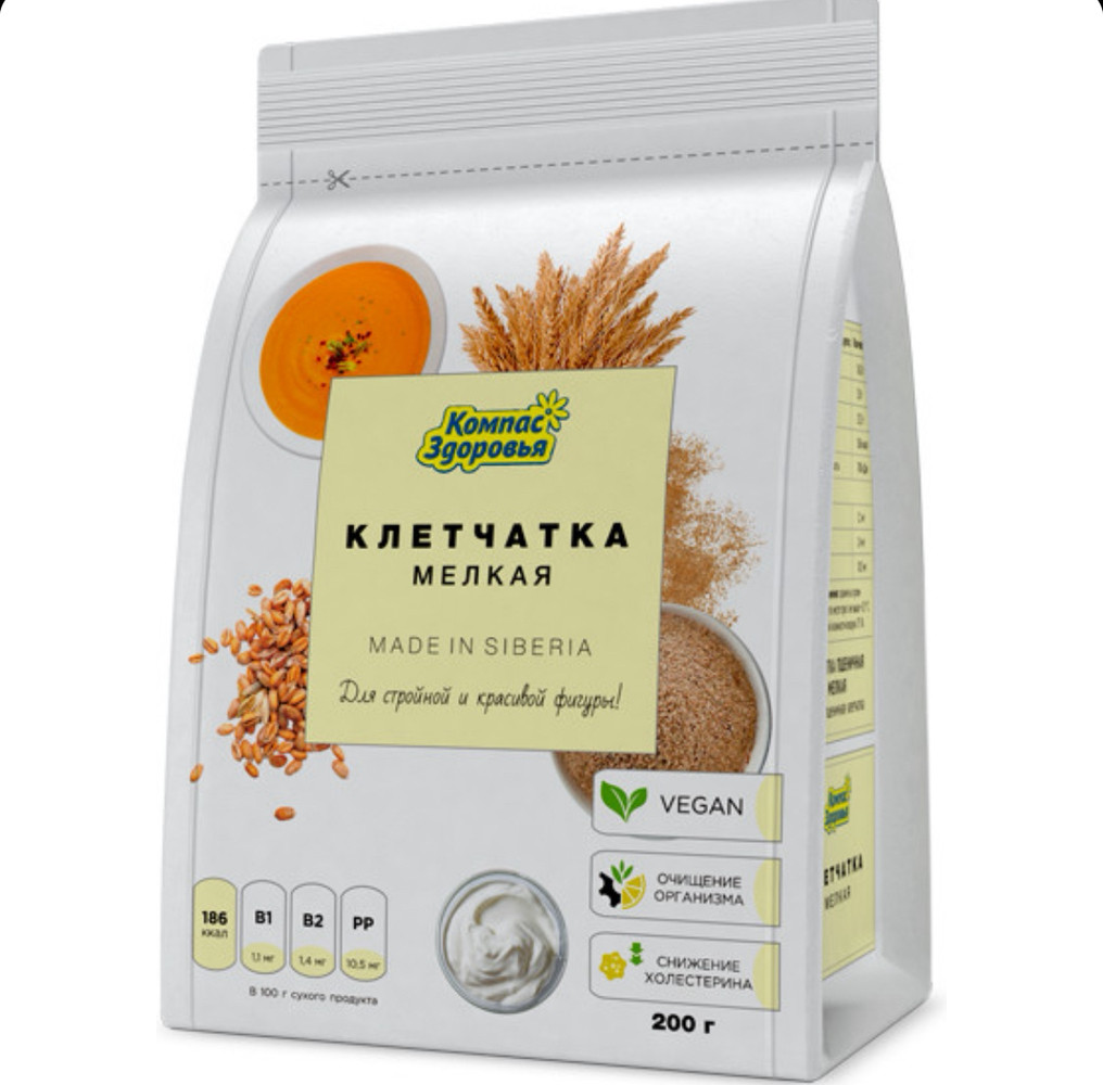Клетчатка пшеничная мелкая Компас Здоровья, фото 1