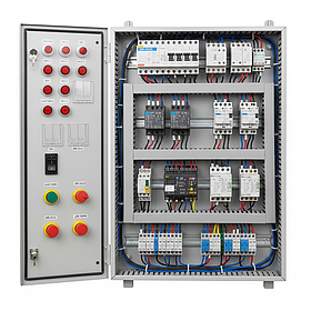 Щит управления КНС ЩУКН8511-3807-PLRКМ 63А 2х11кВт 10кА 400V лог.упр.+контакторы IP54 ONI