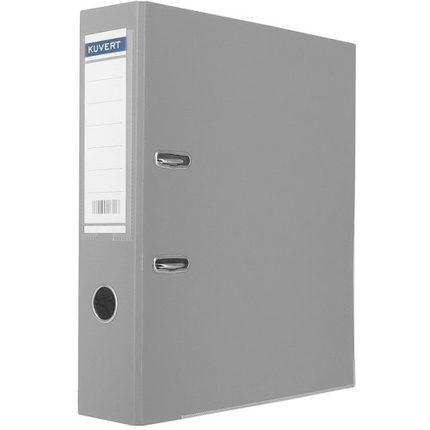 Папка-регистратор KUVERT А4, ширина корешка 72 мм, серая, фото 1