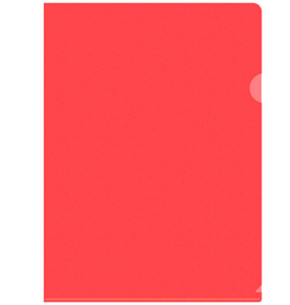 Папка-уголок Silwerhof, А4, 120 мкм, красная