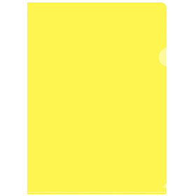 Папка-уголок Silwerhof, А4, 120 мкм, желтая