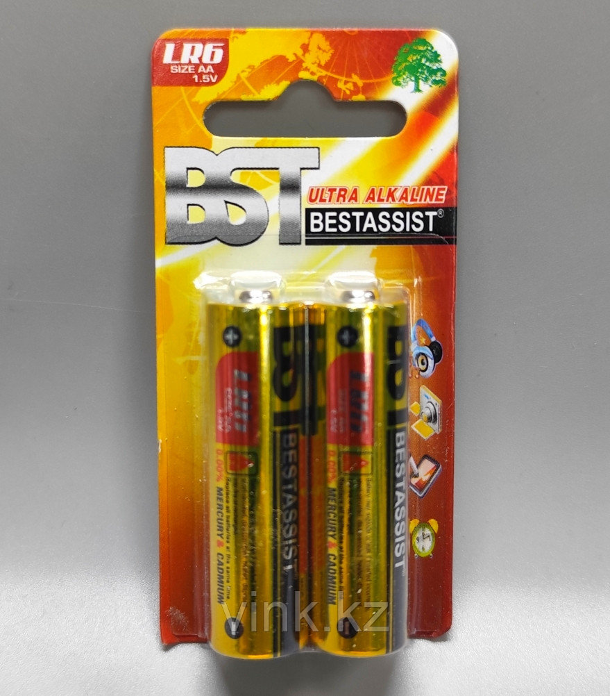 Батарейки BST, 2шт., АА 1.5V, фото 1