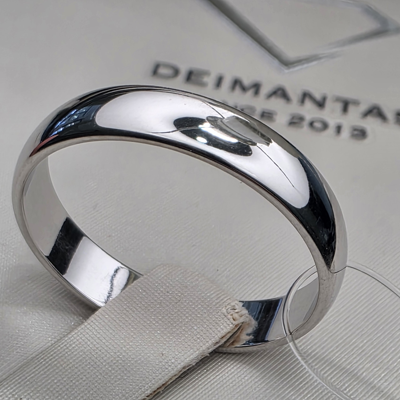 Обручальное кольцо серебро 925пр, масса 2,76г,  размер 19, фото 1