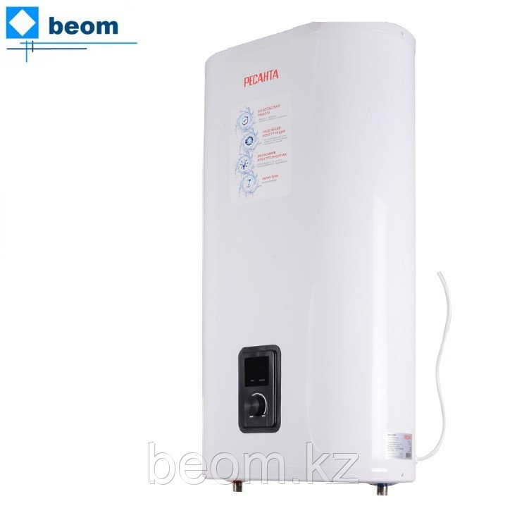 Водонагреватель накопительный ВН-50В Ресанта (50л | 2кВт | 220В  | настенный | 75°С | Подводка нижняя | время нагрева 63 мин), фото 1