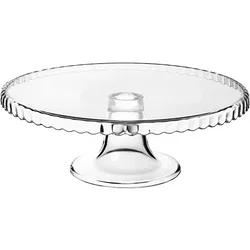 Подставка для торта «Патиссери» (бортик вниз);стекло;D=28,H=9см;прозр.