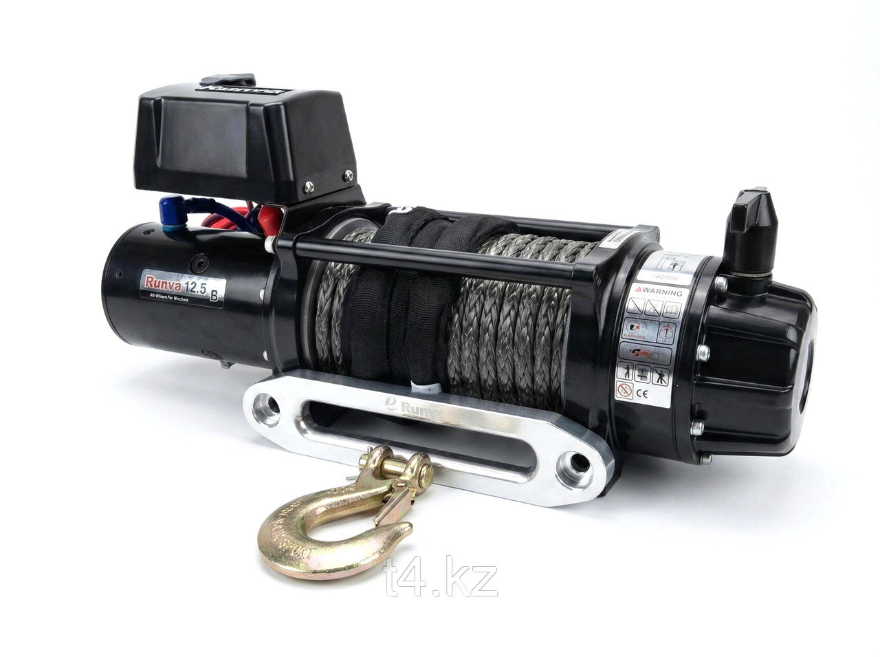 Лебёдка с синтетическим тросом 5680 кг / 12500 lbs 12V - RUNVA, фото 1