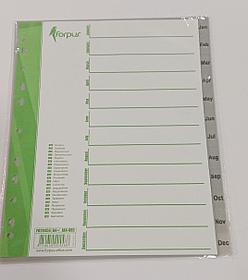 Разделители пластиковые А4, Dec.-Jan Forpus