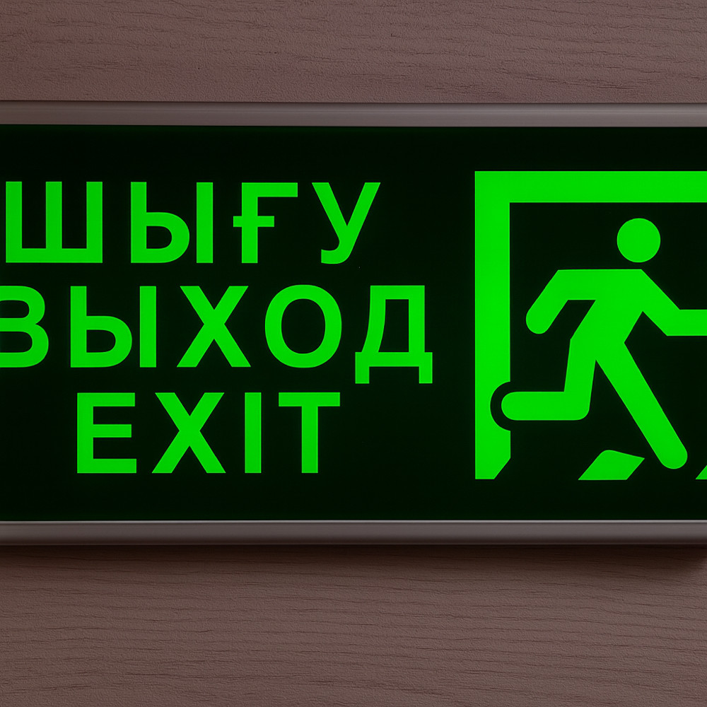 Световое табло одностороннее «Шығу-выход» TB-002, фото 1