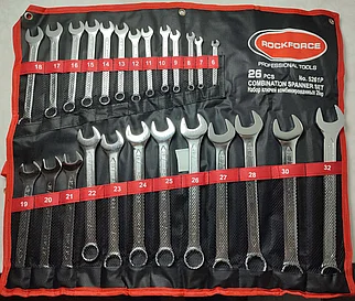Набор рожково-накидных ключей,  6-32мм, 26шт. RockForce