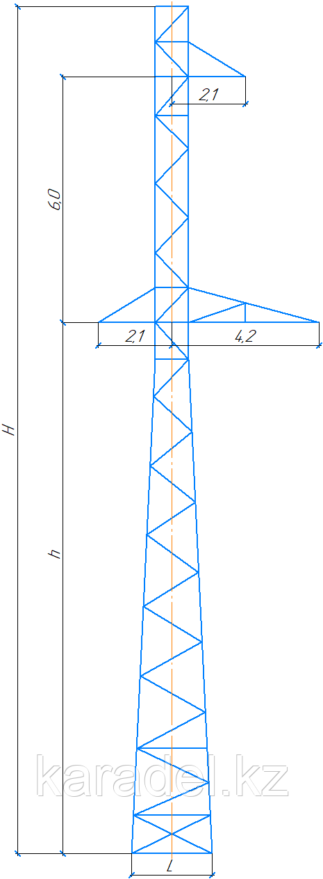 Промежуточная опора ПС110-5