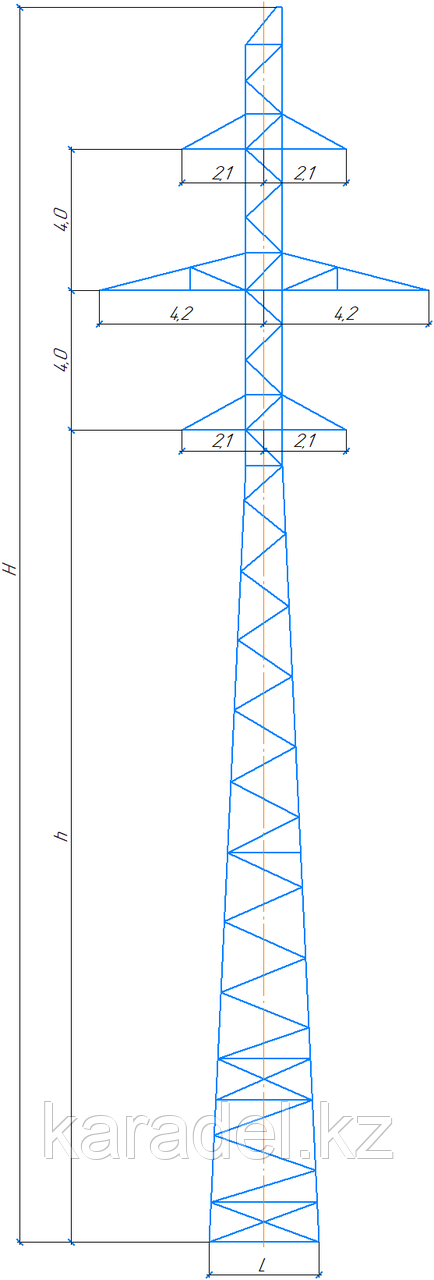 Промежуточная опора П110-4+4