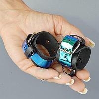 Брелок-сувенир "Наручники" в голубом цвете, фото 3