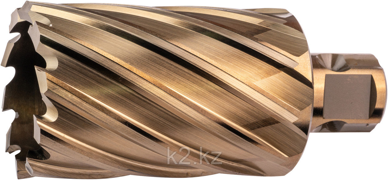 Корончатое сверло LENZ из быстрорежущей стали 55×55 мм, W19 + Nitto, LZHM-055, фото 1