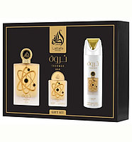 Парфюмерный набор Lattafa Perfumes Tharwah Gold 4 в 1