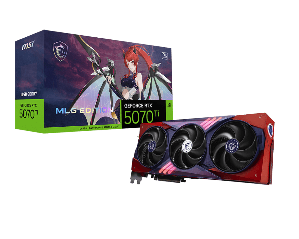 Видеокарта MSI GeForce RTX 5070 Ti 16G MLG EDITION OC, фото 1