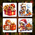 Набор новогодних магнитов “2026” (12 шт, 7×7 см), фото 4