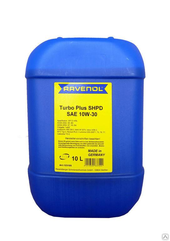 Моторное масло RAVENOL Turbo Plus SHPD SAE 10W-30 10 л, фото 1