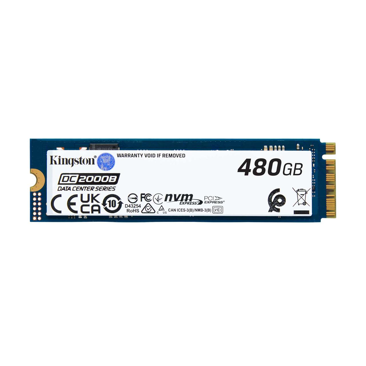 Kingston SEDC2000BM8/480G Твердотельный накопитель SSD для ЦОД 480GB, M.2 NVMe PCIe 4.0x4, 7000/800Мб/с