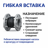 Гибкая вставка для трубопроводов — устройство, назначение и полное руководство по применению
