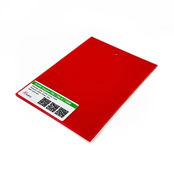 Акрил 2мм (Красный 136) 1,23мХ2,45м