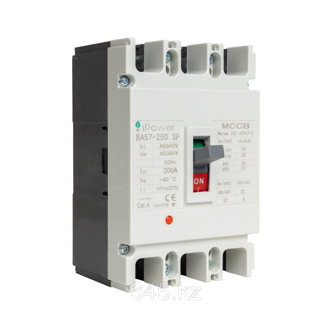 Автоматический выключатель iPower ВА57-250 3P 200A