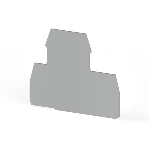 Концевой сегмент на клеммники 2-х ярусные PIK(2,5-4)N*, (серый); NPP PIK 2,5-4N, фото 1