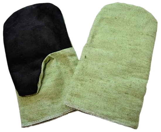 Рукавицы брезентовые со спилковым наладонником, фото 1