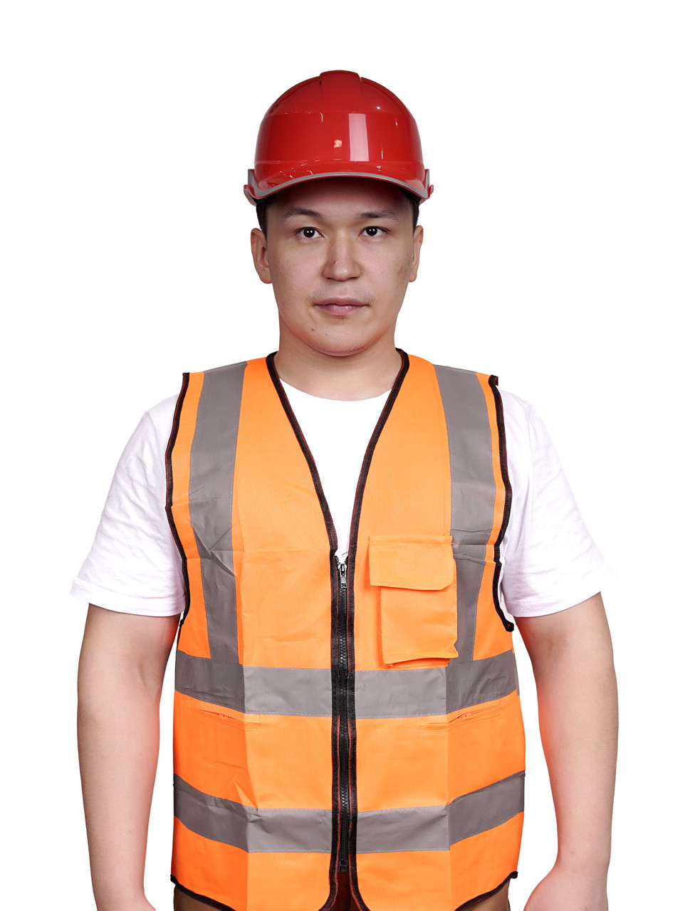 Жилет сигнальный рабочий Z-04 оранжевый, фото 1