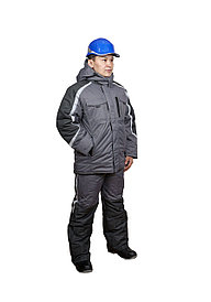 Костюм рабочий мужской зимний "Финикс", серый/темно-серый
