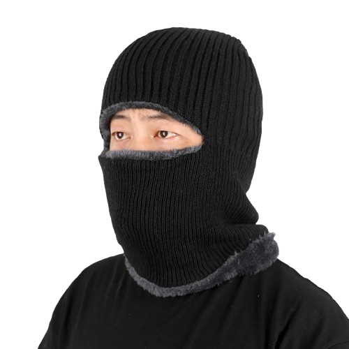 Подшлемник вязаный меховой., фото 1