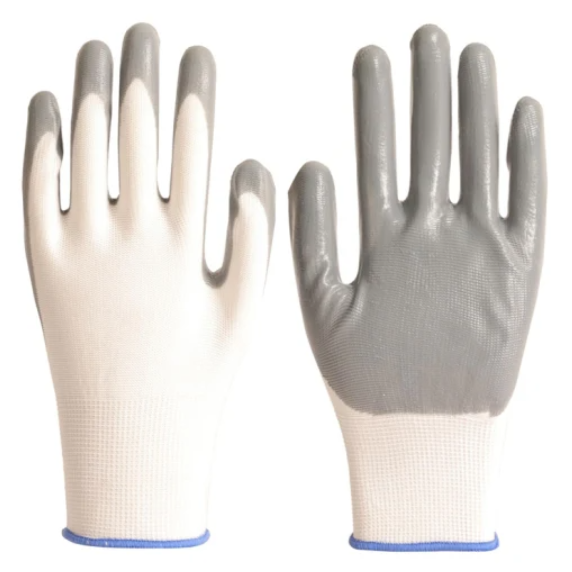 Перчатки нейлоновые серые, фото 1