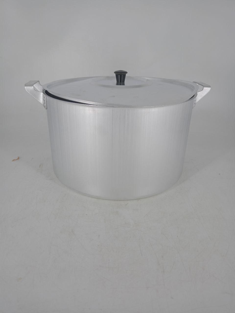 Уценка 25-1784 Кастрюля алюминиевая Демидовский завод МТ-084, 8 л, с крышкой, матовая, фото 1