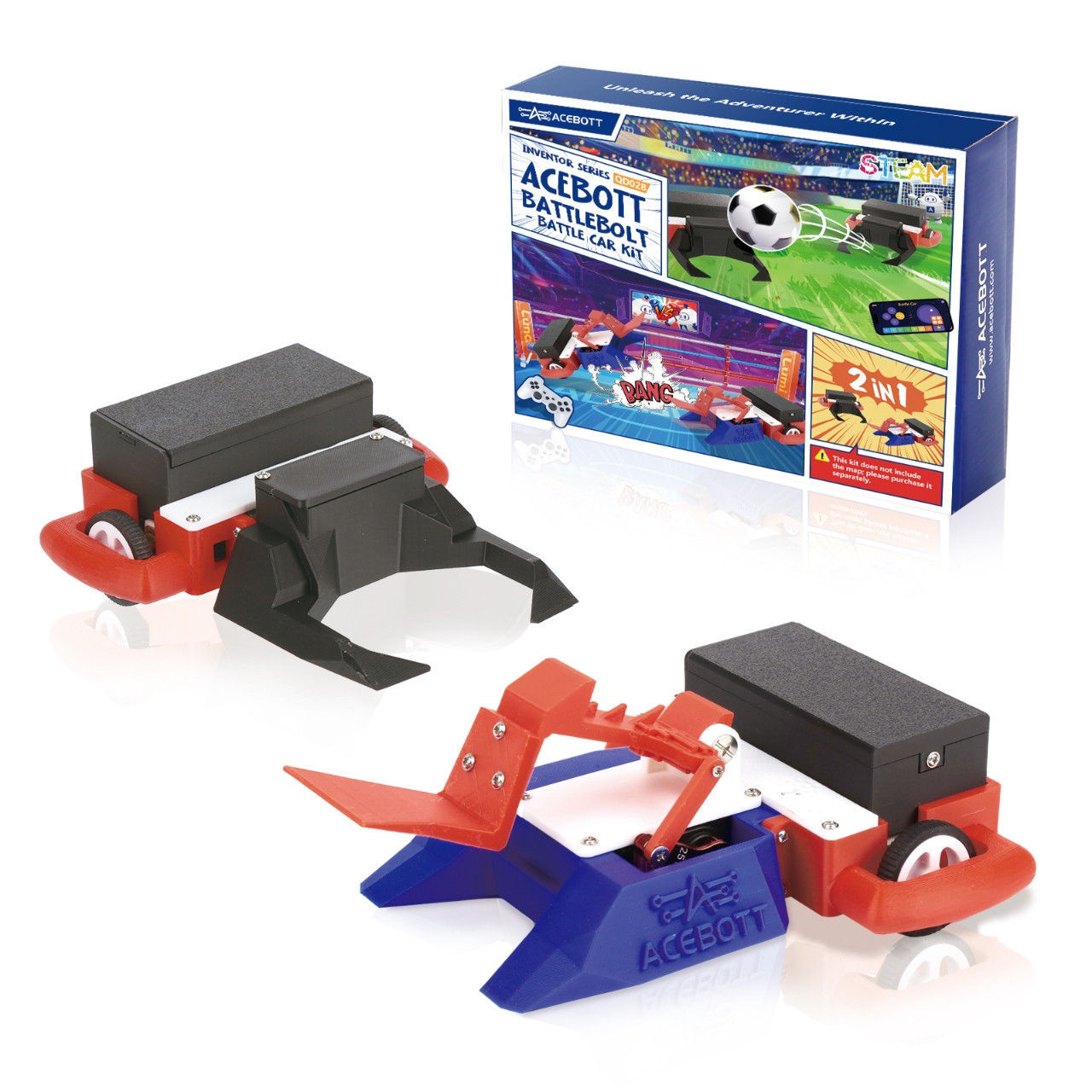 Комплект ACEBOTT Робот-Сумо и Робот-футбол 2 в 1 (Battle Car Kit), фото 1
