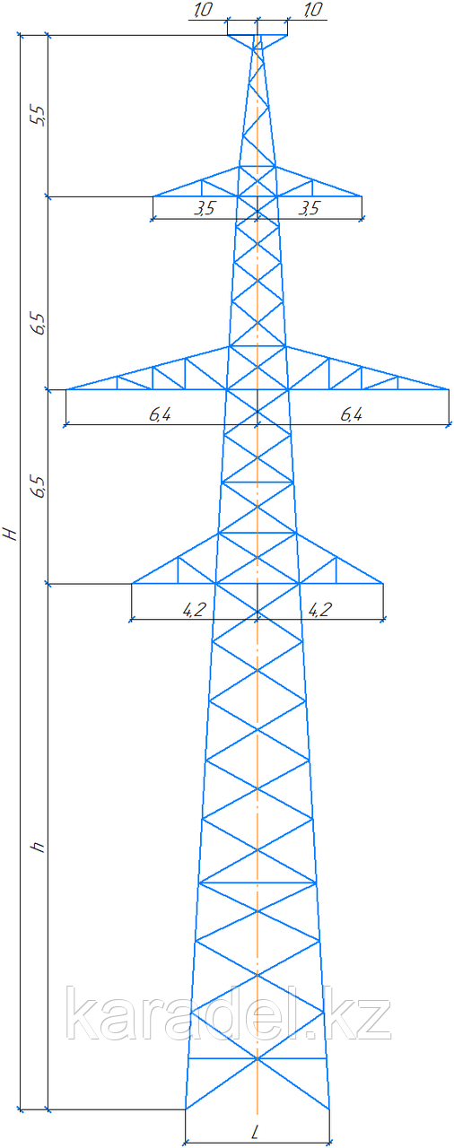 Промежуточная опора ПС220-2Т