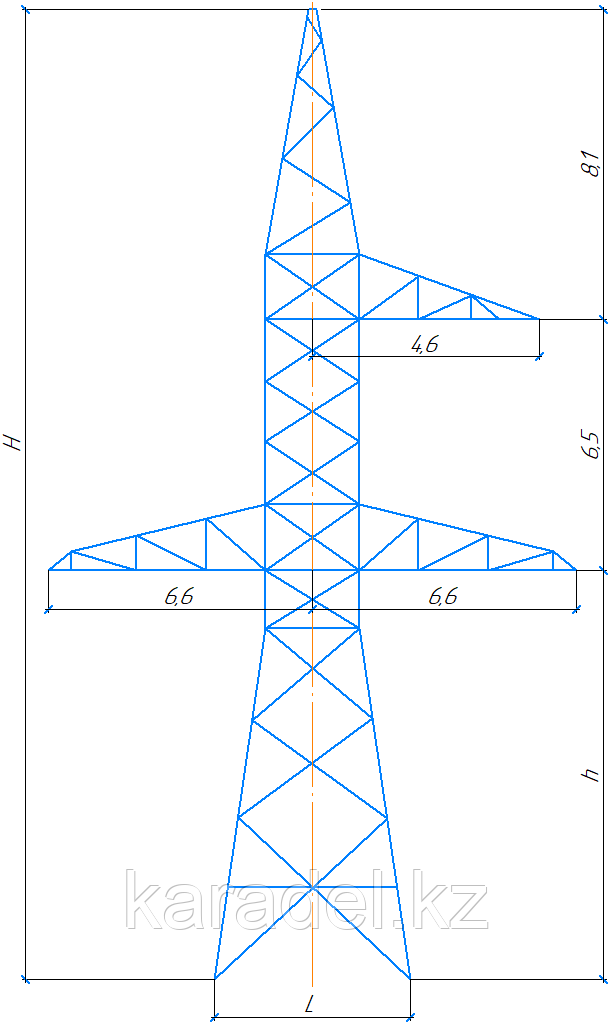 Анкерно-угловая опора У220-7+14
