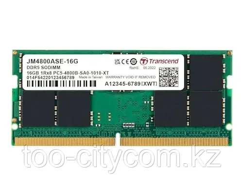 Память оперативная DDR5 Notebook Transcend  JM4800ASE-16G, фото 1