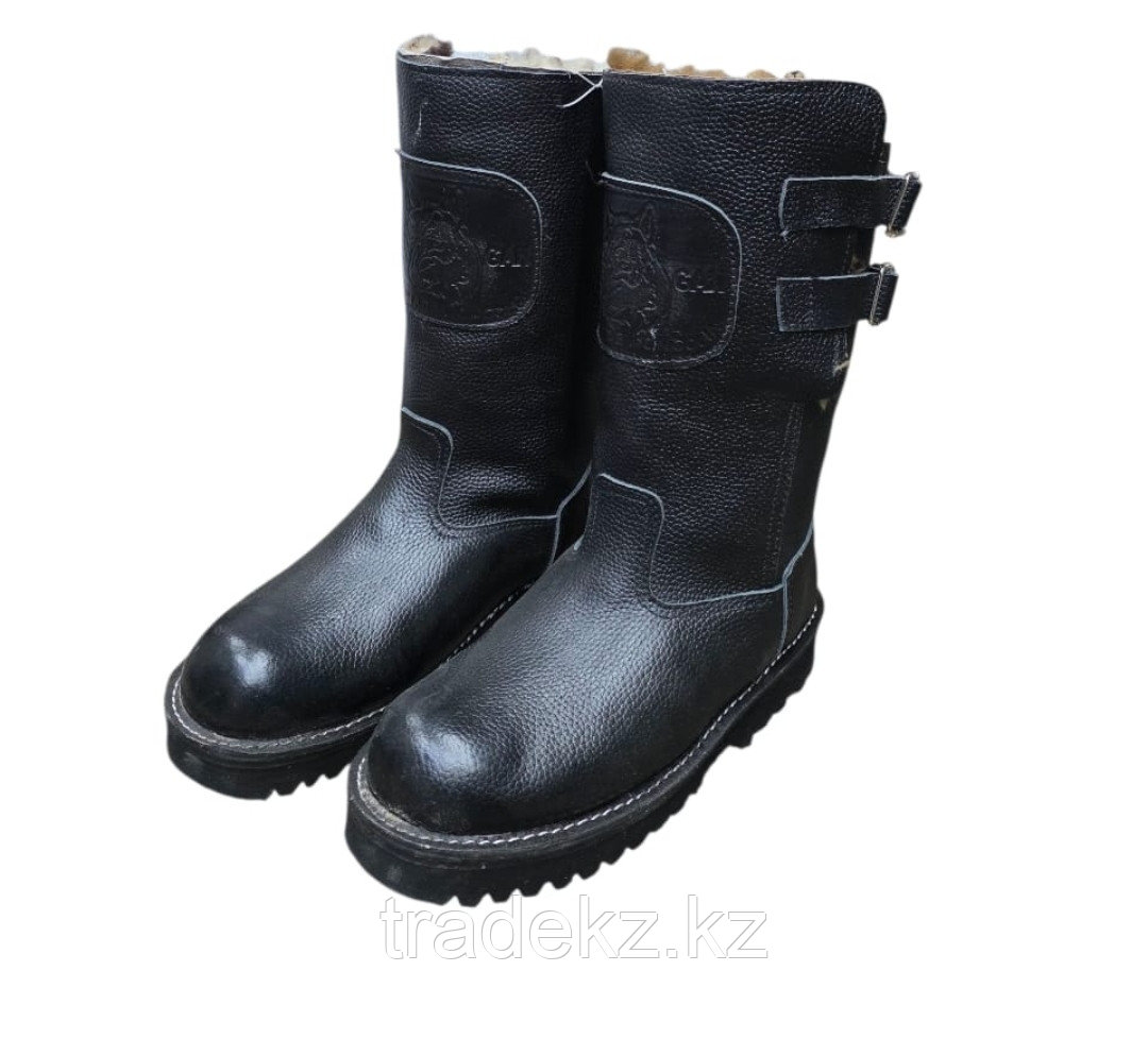 Сапоги зимние кожа/натуральный собачий мех, размер 44