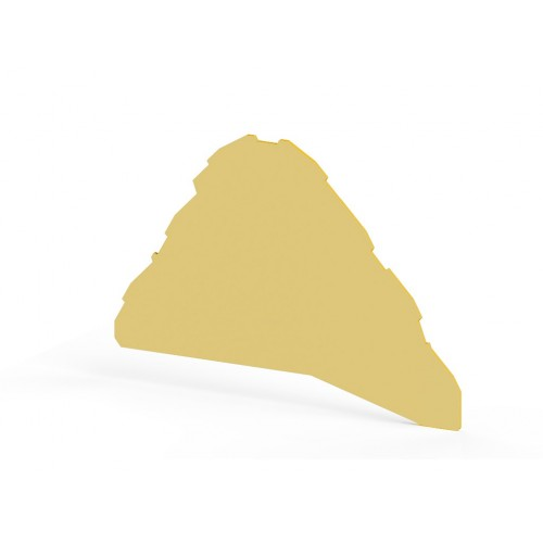 Концевой сегмент на клеммники YBK2,5-3FT, (бежевый);  NPP YBK 2,5-3FT, фото 1