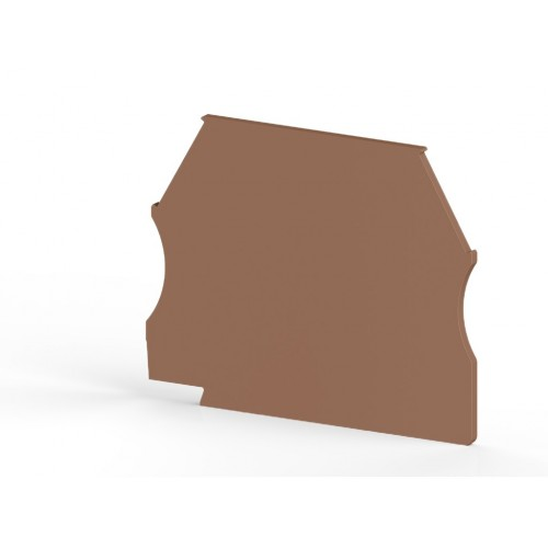 Концевой сегмент на клеммники AVK(2,5-10)/ AVK RD (2,5-4), (коричневый); NPP 2,5-10, фото 1