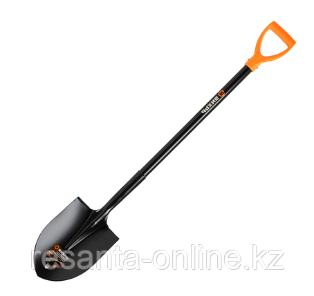 Штыковая лопата с изогнутой тулей, металлический черенок Вихрь, шт, фото 1